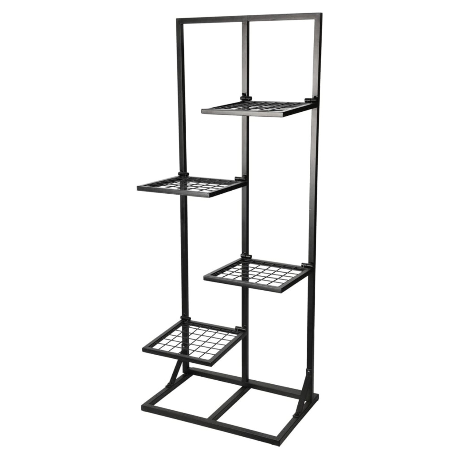 Progarden Progarden Blumenregal Mit 4 Böden 40X27X102 Cm Schwarz 1885501 Progarden Progarden Blumenregal Mit 4 Böden 40X27X102 Cm Schwarz 1885501 von Progarden