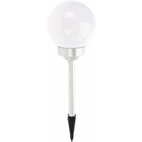 Progarden - Solarlampe Kugel, ø 15 x 47 cm, 4 LED-Dioden, weiß von Progarden