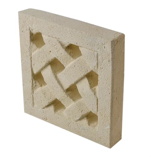 Quadratisches Lüftungsgitter aus Matera-Stein, cm15x15, externe und interne Verwendung. Handgefertigtes Produkt. F006-15 x 15 von WPARHUS