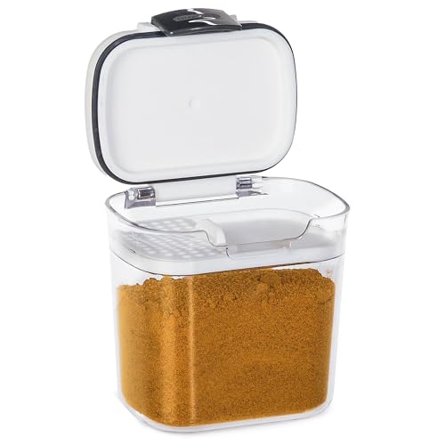 Progressive International Prepworks Mini ProKeeper Frischhaltedose für 1,5 Tassen, für Gewürze, Kräuter, Backpulver, Snacks, luftdicht, transparent Progressive International Prepworks Mini ProKeeper Frischhaltedose für 1,5 Tassen, für Gewürze, Kräuter, Backpulver, Snacks, luftdicht, transparent von Progressive