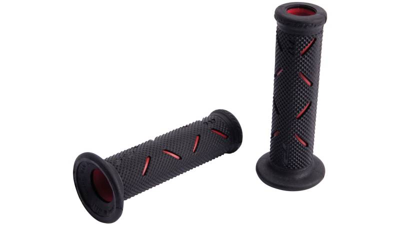 Progrip Griffgummi 717 Rot / Schwarz Offen Paar Ø22/25mm Länge 122mm von Progrip