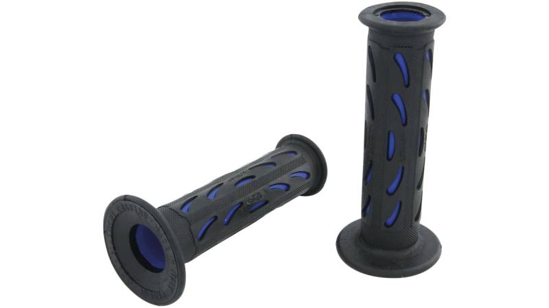 Progrip Griffgummi 724 Blau / Schwarz Offen Paar Ø22/25mm Länge 122mm von Progrip