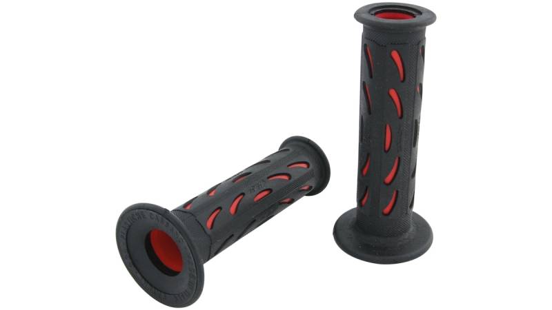 Progrip Griffgummi 724 Rot / Schwarz Offen Paar Ø22/25mm Länge 122mm von Progrip