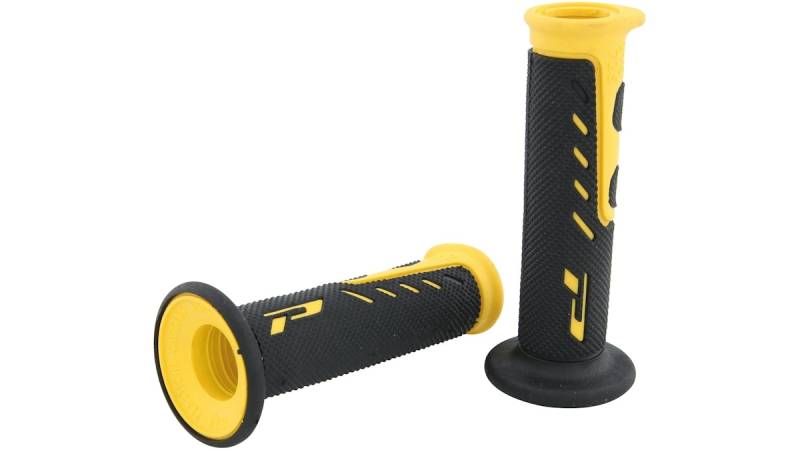 Progrip Griffgummi 725 Gelb / Schwarz Offen Paar Ø22/25mm Länge 122mm von Progrip