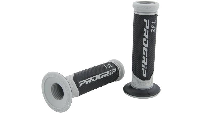 Progrip Griffgummi 732 Grau / Schwarz Offen Paar Ø22/25mm Länge 125mm von Progrip