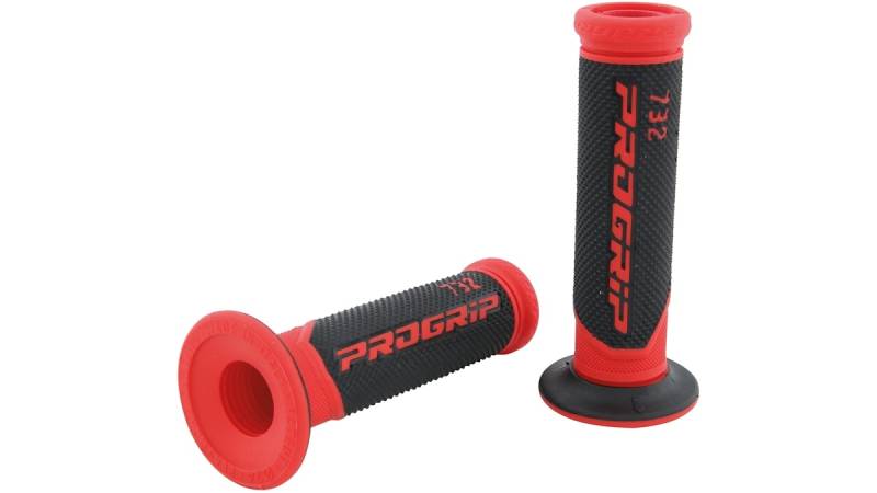 Progrip Griffgummi 732 Rot / Schwarz Offen Paar Ø22/25mm Länge 125mm von Progrip