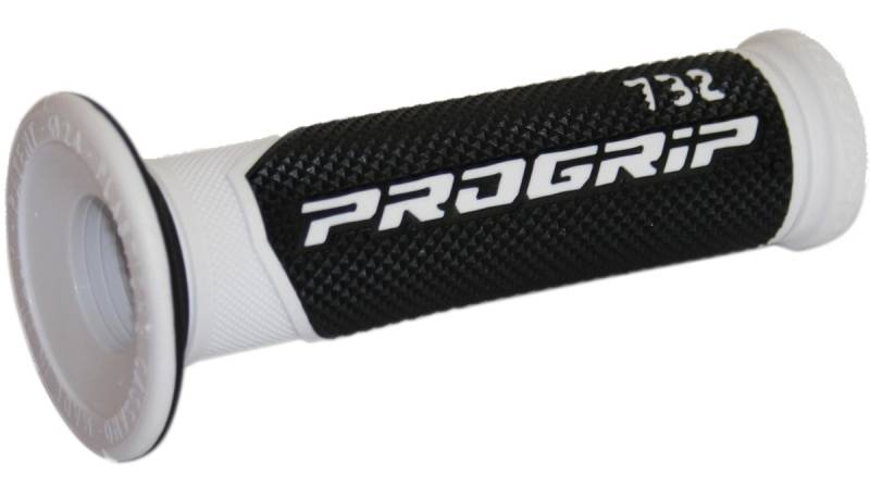 Progrip Griffgummi 732 Vespa Weiß / Schwarz Paar Ø22mm Länge 125mm von Progrip