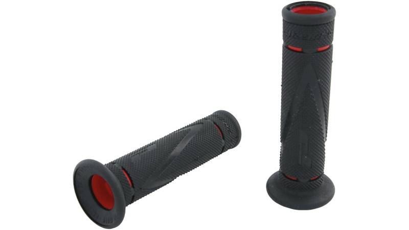 Progrip Griffgummi 838 Rot / Schwarz Offen Paar Ø22/25mm Länge 122mm von Progrip