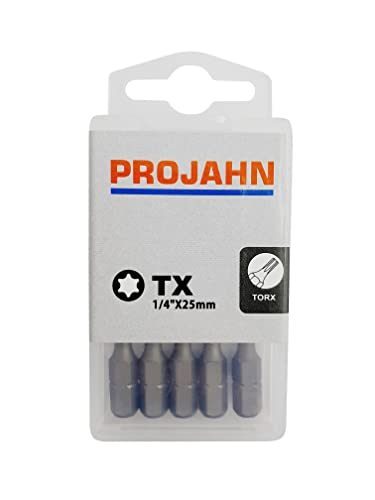 Projahn Schraubendreher-Einsätze T30 (Länge 25 mm, Bits für Innen-TX Schrauben, aus S2-Spezialstahl, Schrauber-Bit, 10er Set) 2735-10 Projahn Schraubendreher-Einsätze T30 (Länge 25 mm, Bits für Innen-TX Schrauben, aus S2-Spezialstahl, Schrauber-Bit, 10er Set) 2735-10 von Projahn