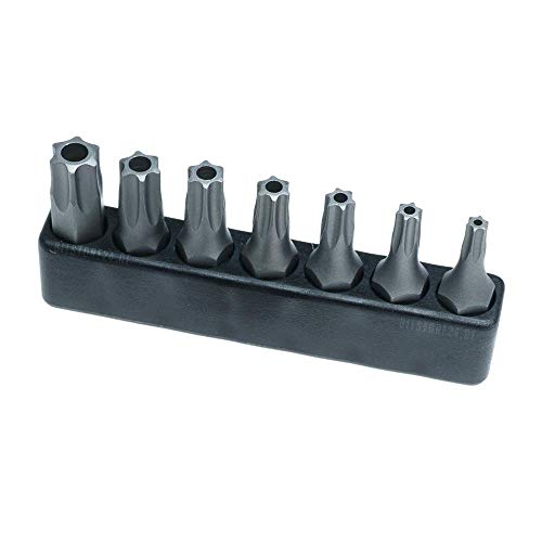 Projahn 1/4 Zoll Bit Satz Länge 25 mm TX mit Bohrung T10 - T40 7-teilig 2758 von Projahn