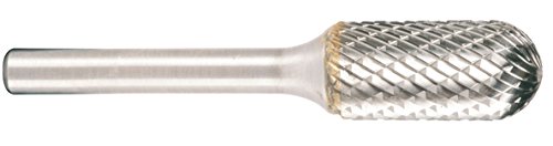 Projahn Hartmetallfräser, Form C Walzenrund / Zylinder Walze d1 9,6 mm, Schaftdurchmesser 6,0 mm Kreuzverzahnung 700366096 von Projahn