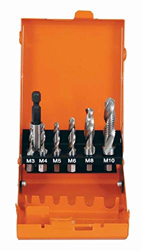 Projahn Kombi Gewindebohrer Bit Satz HSS-G 7 teilig M3-M10 91019 von Projahn