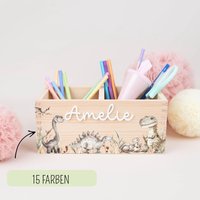 Personalisierter Stiftehalter Dino , Schreibtisch Organizer Holz Mit Acryl Namen, Stiftebecher Einschulung, Geschenk Schulkind Schultüte Personalisierter Stiftehalter Dino , Schreibtisch Organizer Holz Mit Acryl Namen, Stiftebecher Einschulung, Geschenk Schulkind Schultüte von ProjectBowShop
