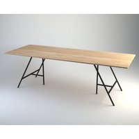 Esstisch, Holztisch, Schreibtisch "Industrial Black Oak" von ProjektDrewno