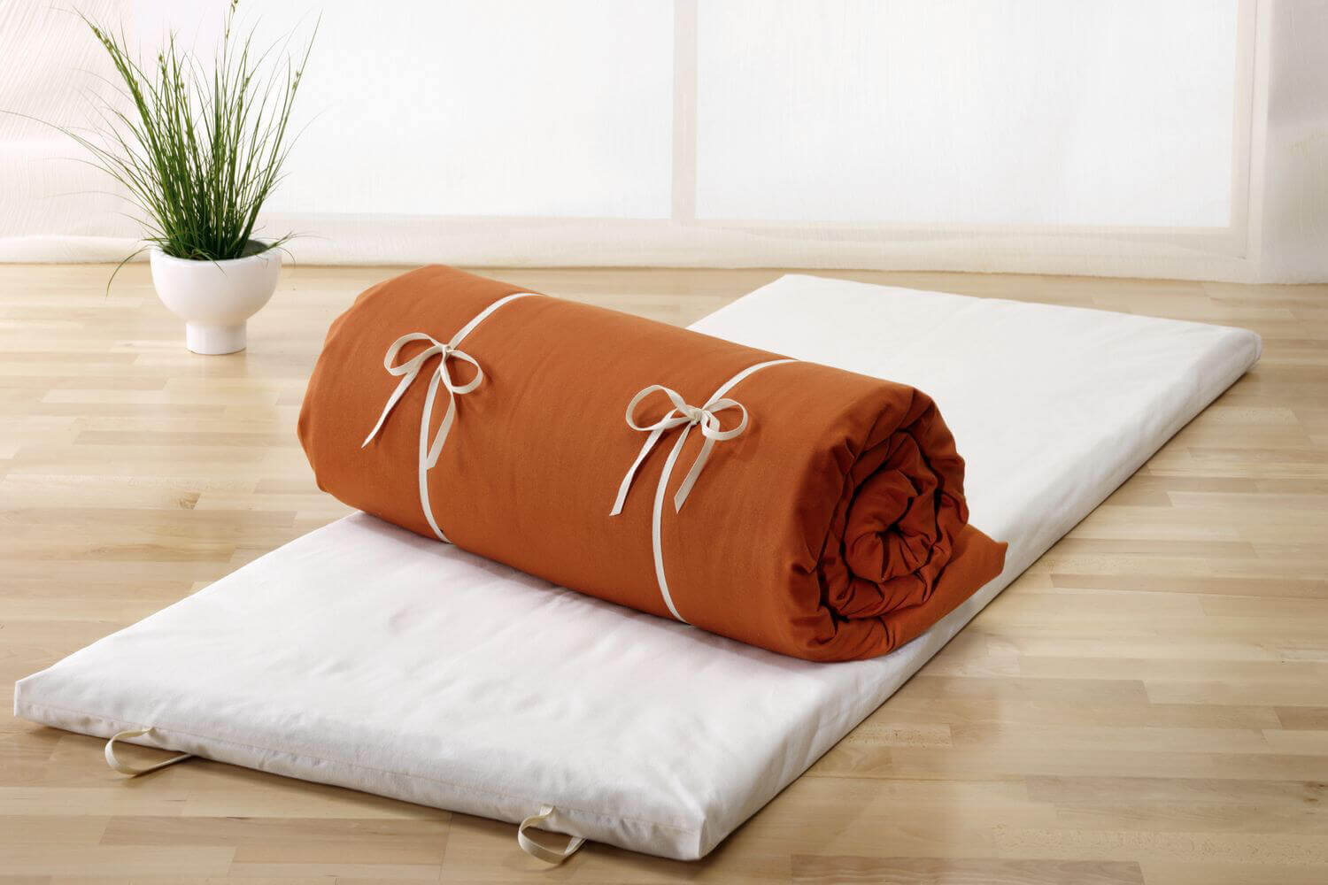 Futonmatte von Prolana 80 x 200 cm Terracotta von Prolana Bettwaren