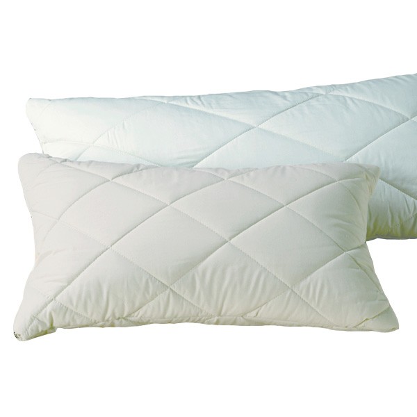 Kautschuk-Flocken-Kissen Satinbezug versteppt von Prolana 65 x 100 cm von Prolana