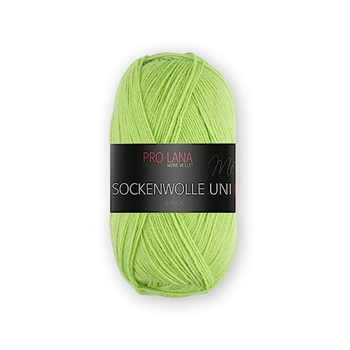 Pro Lana Sockenwolle Uni 4-fach 426 - hellgrün Pro Lana Sockenwolle Uni 4-fach 426 - hellgrün von PRO LANA