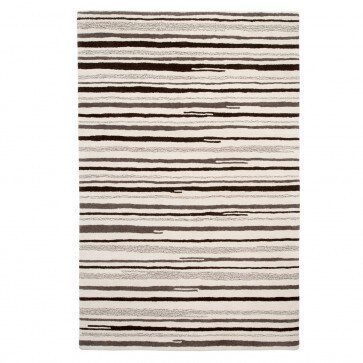 Prolana Handgefertigter Flor-Teppich Tuft "Stripes" aus Wolle - versch. Größen von Prolana