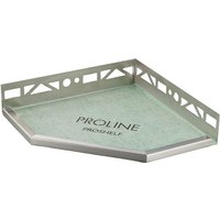 Proshelf d mit prodecor q Edelstahl V2A, 10mm, glänzend, 200x140mm von Proline