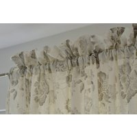 Leinenvorhänge Mit Stangentasche Und Kopfteil, Vorhang Aus 100 % Leinen. Fensterpaneel Stonewashed-Leinen von Prolinen