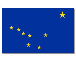 Flagge Fahne Alaska 90 * 150 cm von Prom