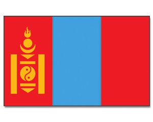 Flagge Mongolei - 90 x 150 cm von Prom