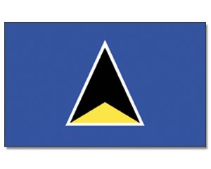 Flagge St. Lucia - 90 x 150 cm von Prom
