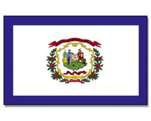 Flagge USA West Virginia - 90 x 150 cm von Prom