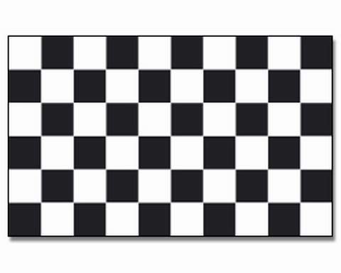 Zielflagge Fahne 90*150cm checkered black & white 85809 von Prom