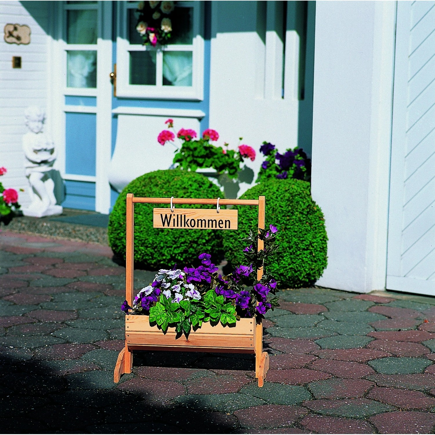 Blumenkasten Willkommen groß von Promadino