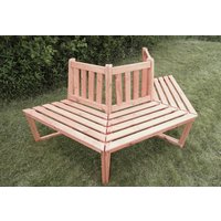 PROMADINO Bank, Holz, 3-Sitzer, BxHxT: 205 x 90 x 89 cm - braun von Promadino
