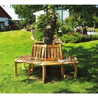 PROMADINO Bank, Holz, 6-Sitzer, BxHxT: 205 x 90 x 178 cm - braun von Promadino