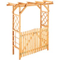 PROMADINO Pergola, BXHxL: 65 x 206 x 192 cm - braun von Promadino