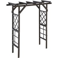 PROMADINO Pergola, BxHxL: 65 x 206 x 192 cm - grau von Promadino