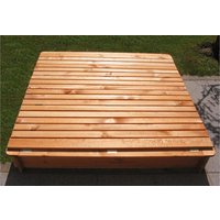 PROMADINO Sandkasten »Donald«, BxL: 140 cm x 140 cm, Kiefernholz honigbraun von Promadino