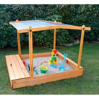 PROMADINO Sandkasten »Multi Plus«, BxL: 172 cm x 140 cm, Kiefernholz honigbraun von Promadino