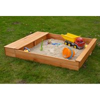 PROMADINO Sandkasten-Sitzbox »Multi«, BxL: 140 cm x 32 cm, Kiefernholz honigbraun PROMADINO Sandkasten-Sitzbox »Multi«, BxL: 140 cm x 32 cm, Kiefernholz honigbraun von Promadino