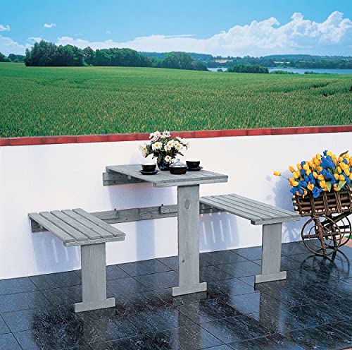 Promadino Balkonklappgarnitur, grau Promadino Balkonklappgarnitur, grau von Promadino