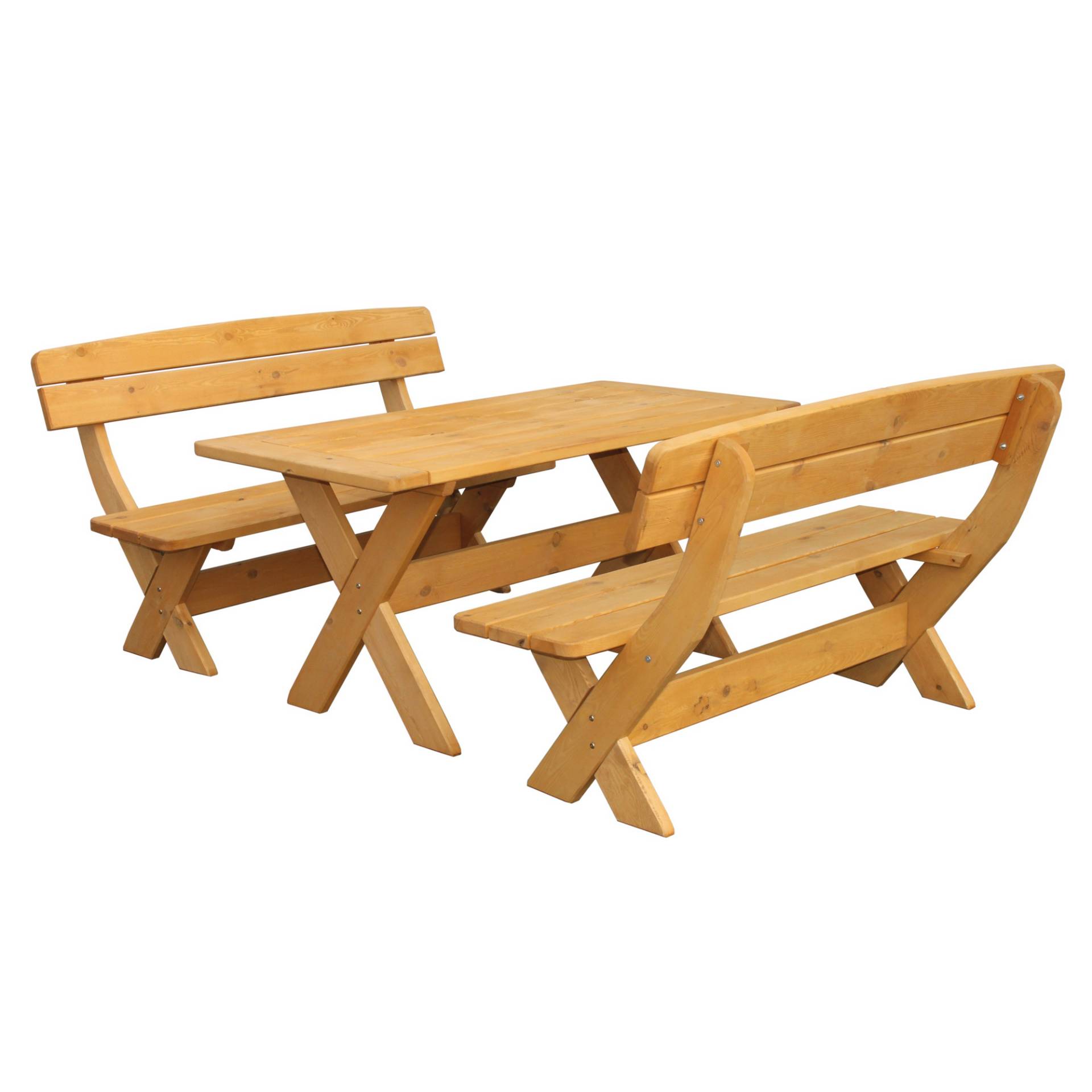 Promadino Gartenmöbel-Set 'München' Holz braun 3-teilig Promadino Gartenmöbel-Set 'München' Holz braun 3-teilig von Promadino