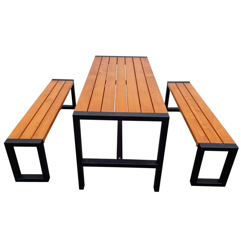 Promadino Gartenmöbel-Set 'Sylt' Holz braun 5-teilig von Promadino