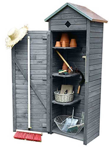 Promadino Gartenschrank Babylon, grau von Promadino