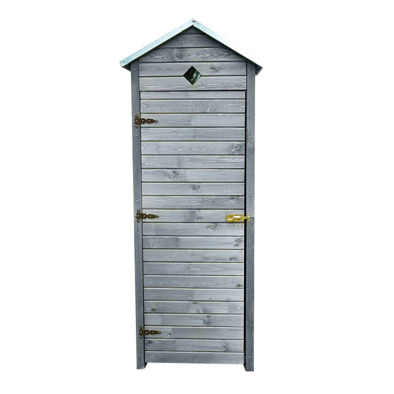 Promadino Gartenschrank 'Babylon' grau 78 x 194,5 x 49,5 cm von Promadino