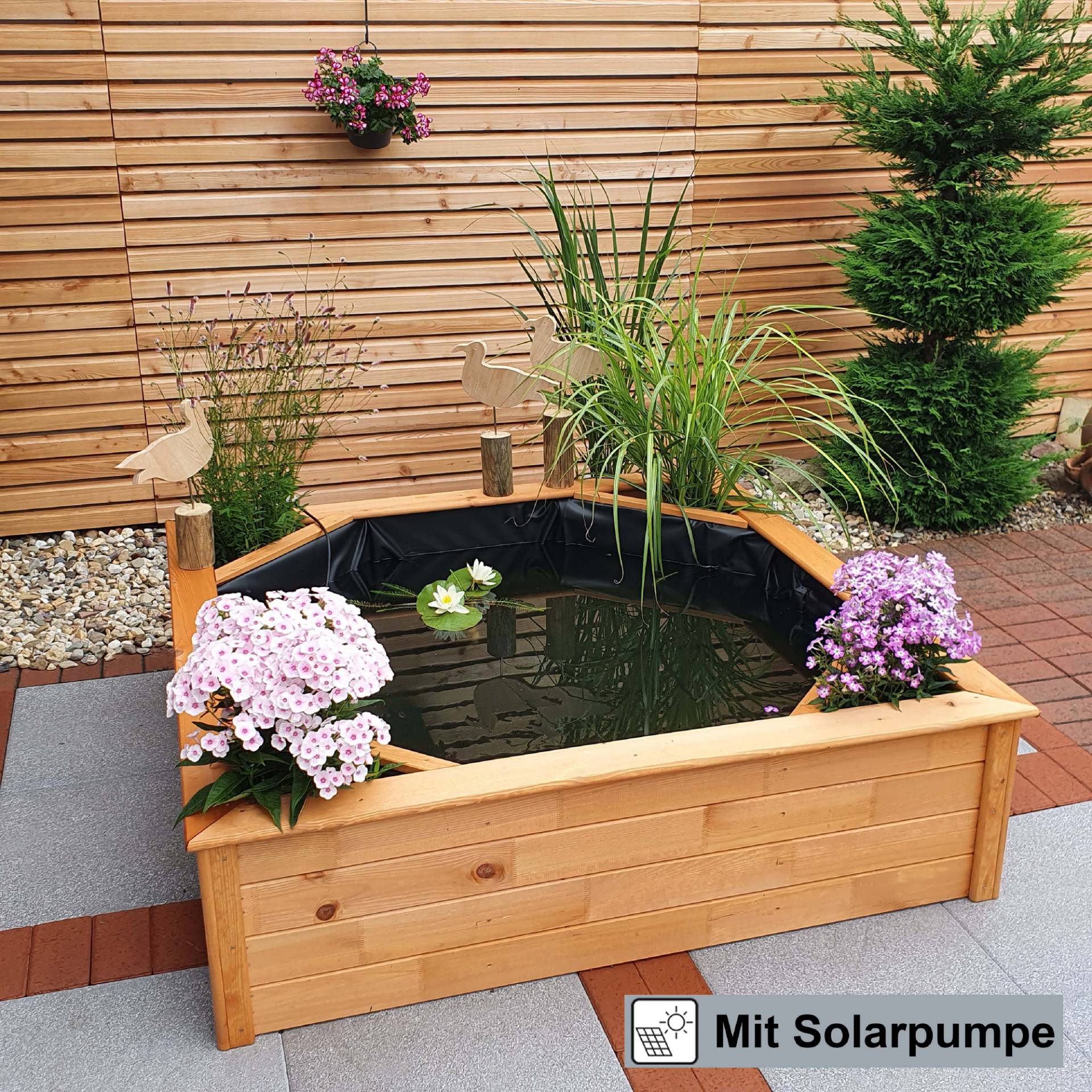Promadino Hochteich braun 144 x 144 x 40 cm Promadino Hochteich braun 144 x 144 x 40 cm von Promadino