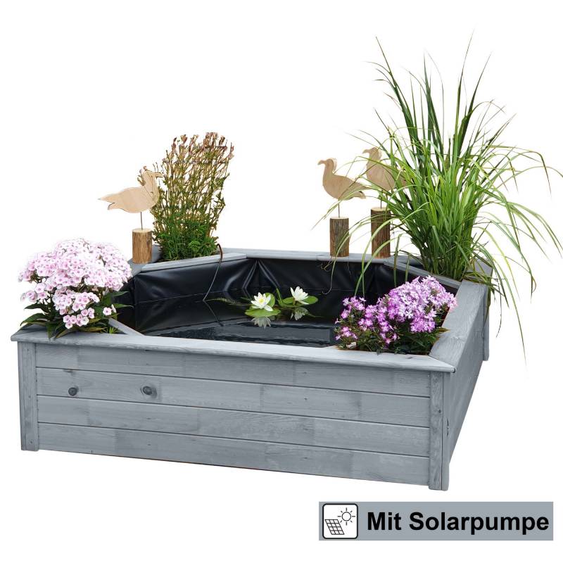 Promadino Hochteich grau 144 x 144 x 40 cm Promadino Hochteich grau 144 x 144 x 40 cm von Promadino