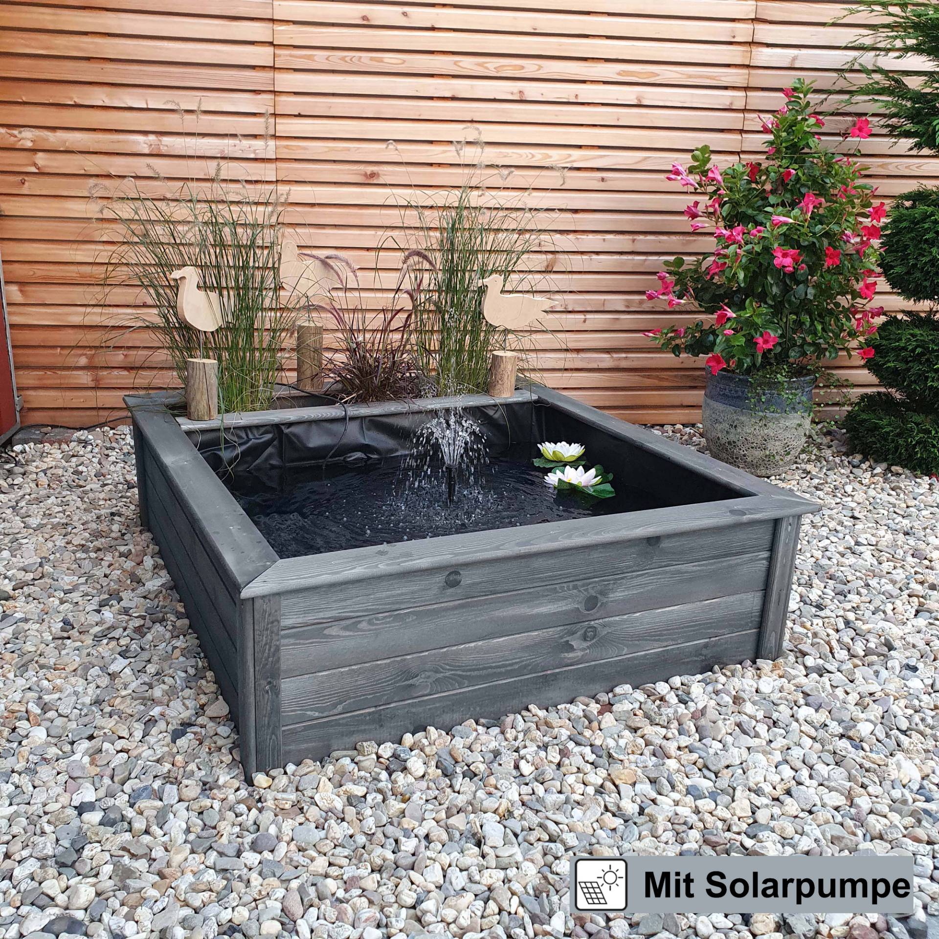 Promadino Hochteich grau 146 x 127 x 40 cm Promadino Hochteich grau 146 x 127 x 40 cm von Promadino