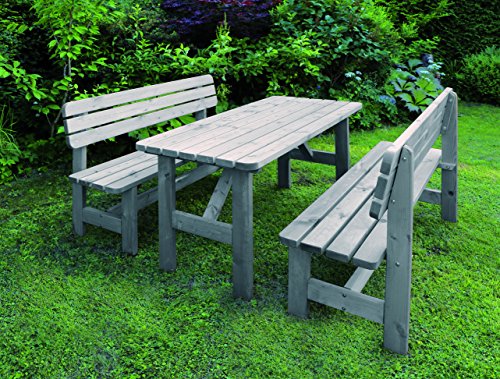 Promadino Holz-Garnitur Summer grau von Promadino