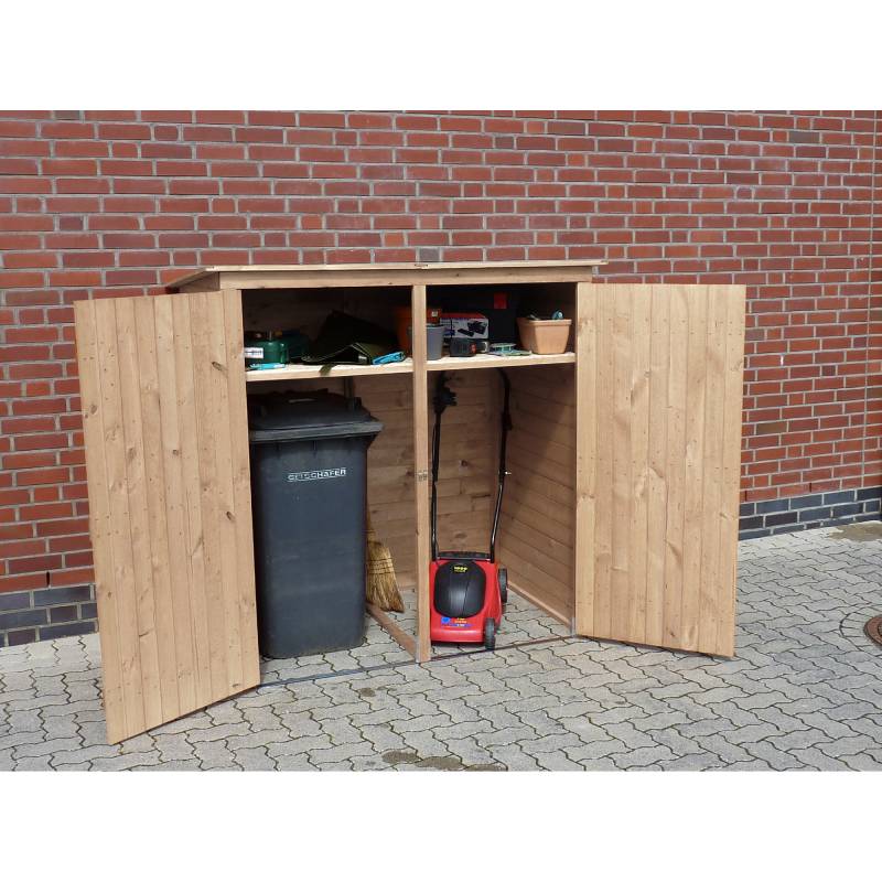 Promadino Mülltonnenbox naturfarben 166 x 163 x 101 cm von Promadino