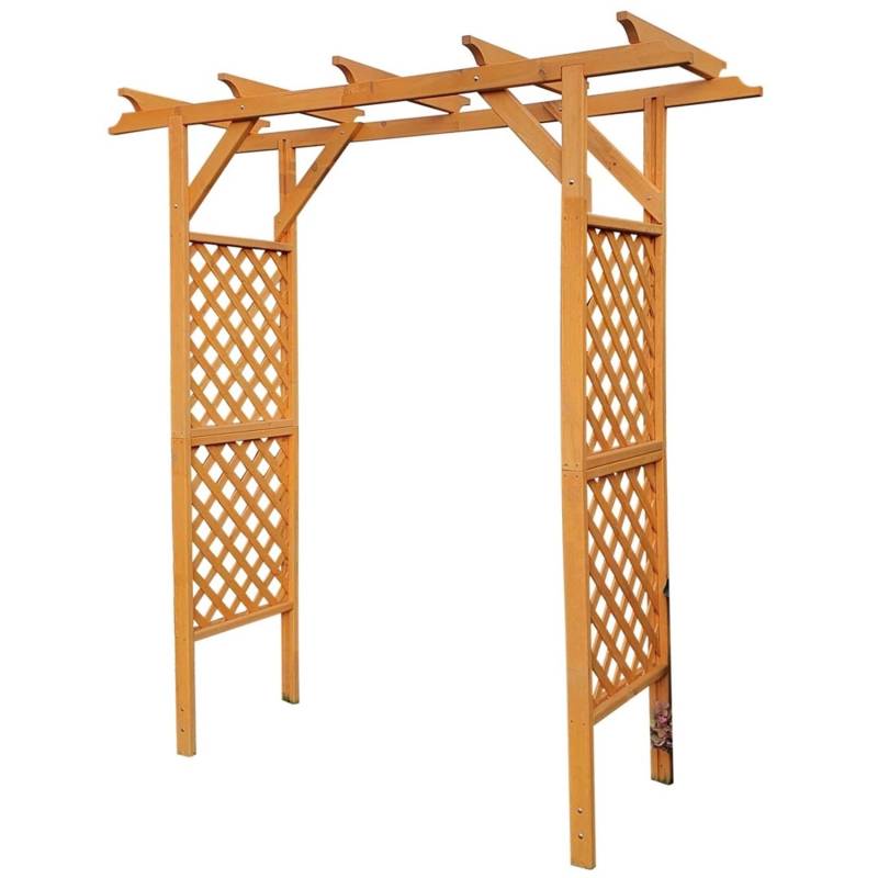 Promadino Pergola Bamberg massive Kiefer (BxTxH) 200 cm x 51 cm x 208 cm von Promadino