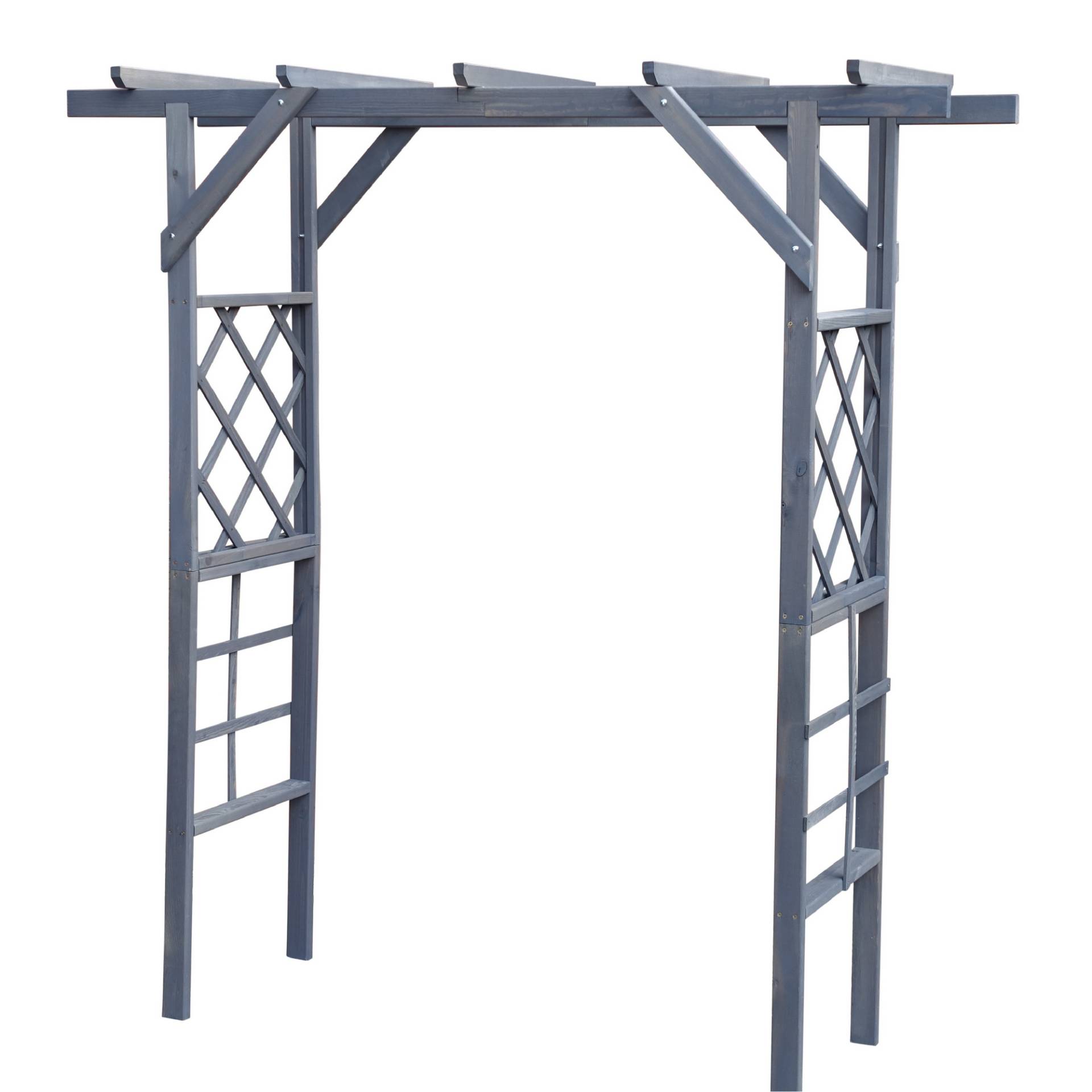 Promadino Pergola 'Ben' grau 200 x 210 x 60 cm Promadino Pergola 'Ben' grau 200 x 210 x 60 cm von Promadino