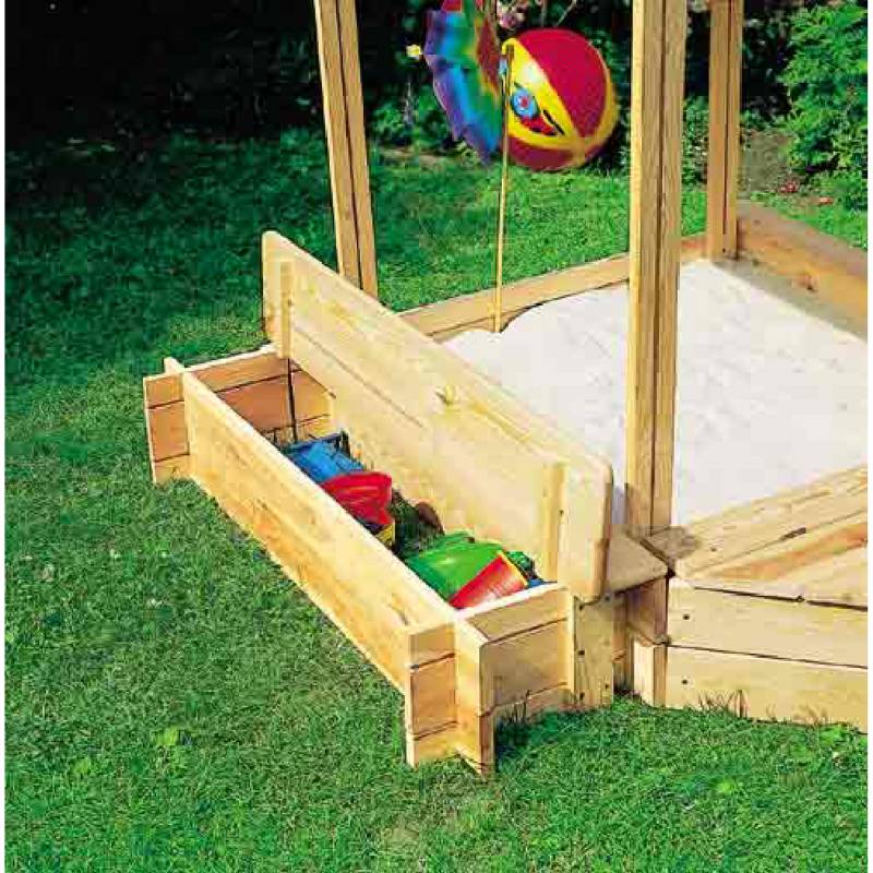 Promadino Sitz- und Bugbox 105 x 25 x 21 cm für Sandkasten 'Peter' Promadino Sitz- und Bugbox 105 x 25 x 21 cm für Sandkasten 'Peter' von Promadino